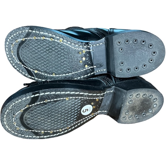 CORCORAN Women’s Lace Up Boot 1515 Black Leather Size 5 Military Moto Grunge - Picture 11 of 15